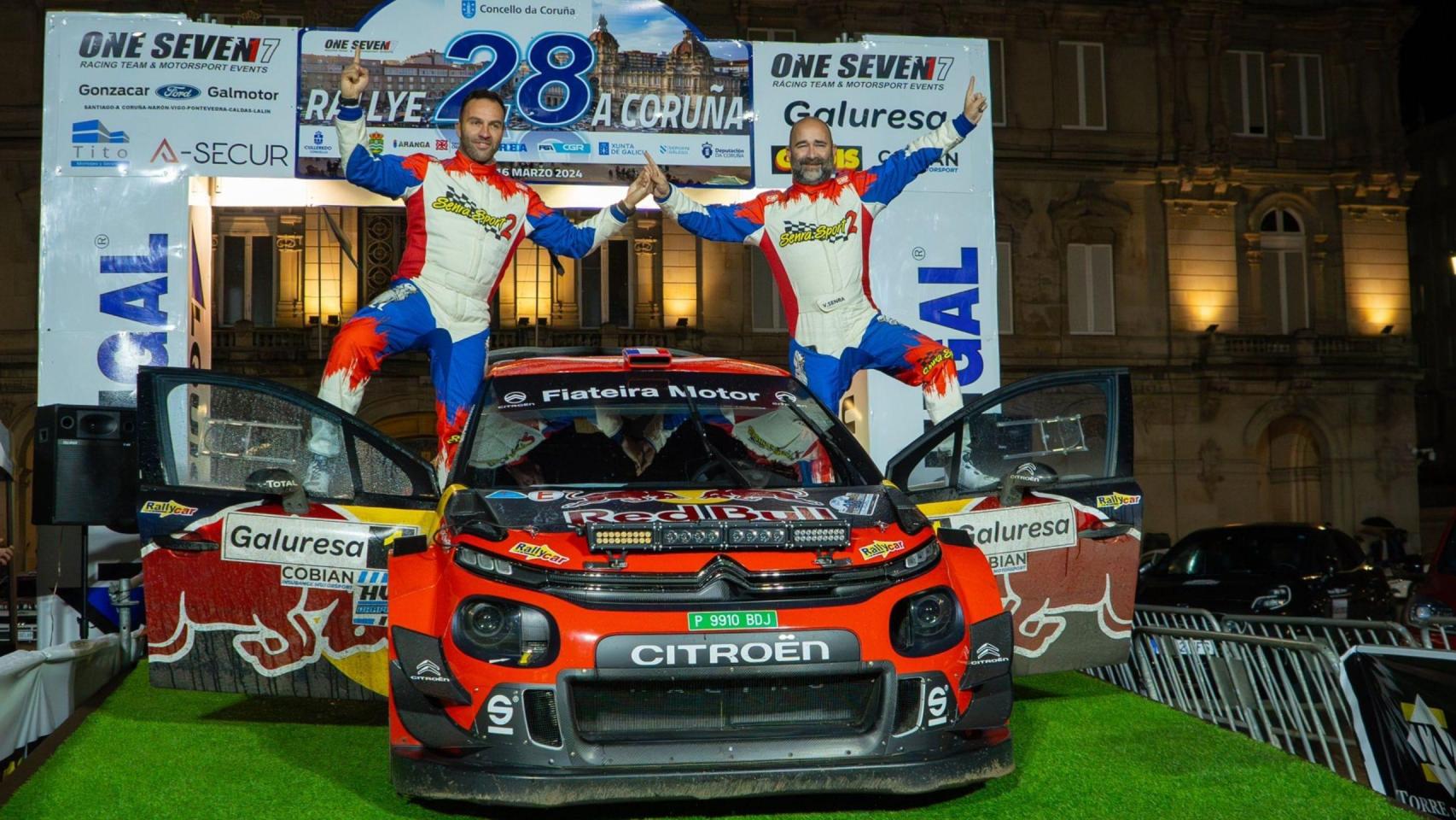 Ganadores del rallye de A Coruña.