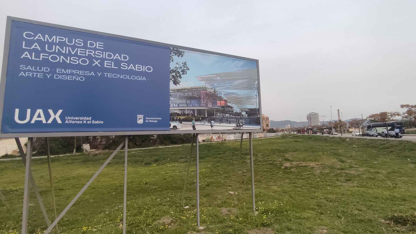 Parte de los terrenos sobre los que se construirá el campus de la Alfonso X el Sabio en Málaga.