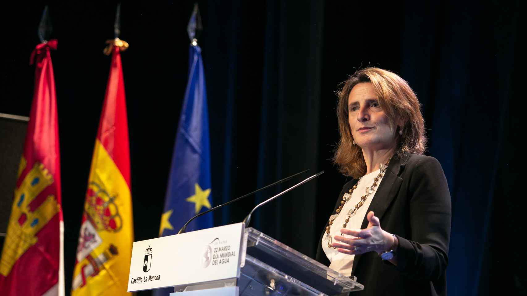 La ministra de Transición Ecológica y Reto Demográfico, Teresa Ribera. Foto: JCCM.