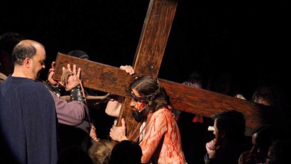 Momento de La Pasión de Elche.