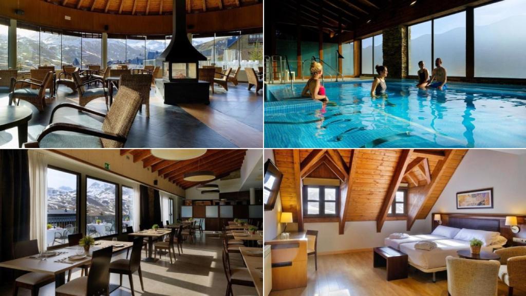 Diferentes espacios del hotel Snö Aragón Hills.