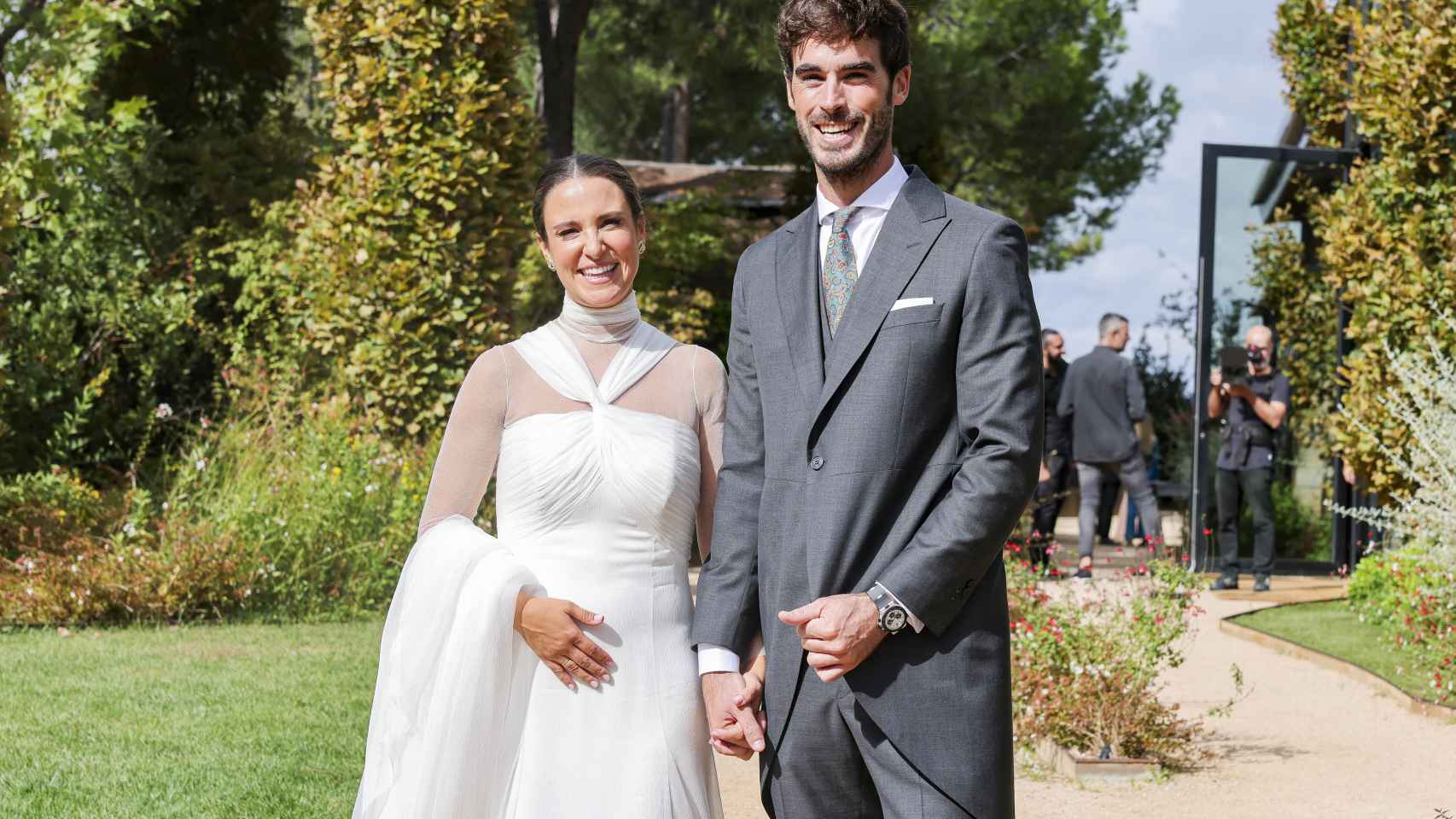 Marta Pombo y Luis Zamalloa el día de su boda.