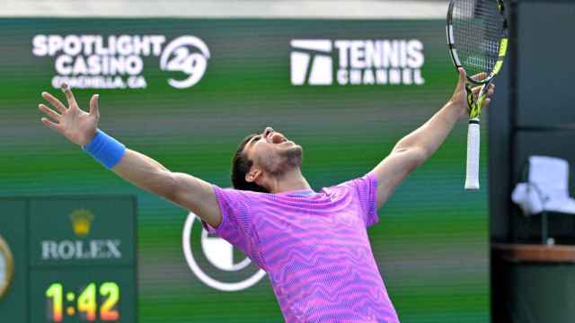 Carlos Alcaraz celebra su victoria en la final del Masters 1.000 de Indian Wells 2024
