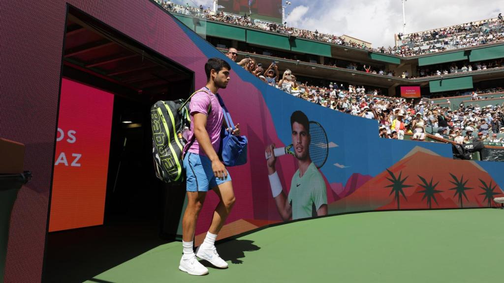 Carlos Alcaraz, en la final del Masters 1.000 de Miami