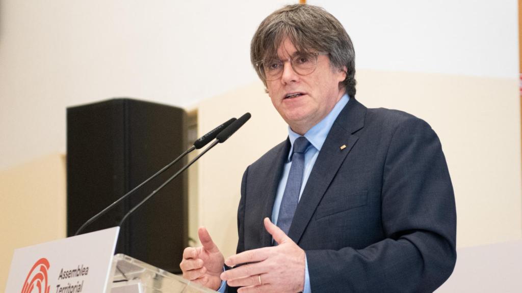 Puigdemont el pasado 2 de marzo en un acto en Francia.