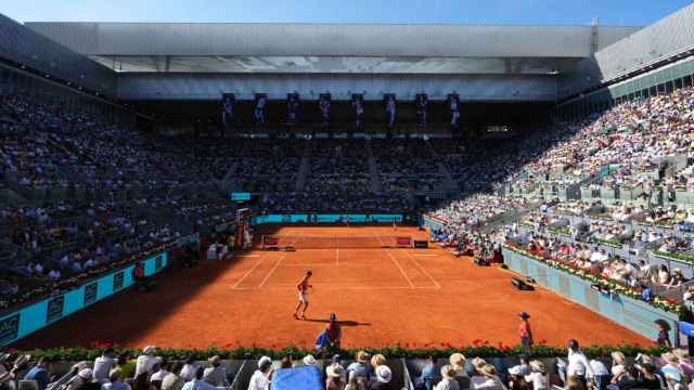 Djokovic, en acción durante el Mutua Madrid Open.