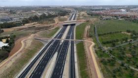 Vista aérea de la ronda de circunvalación SE-40.