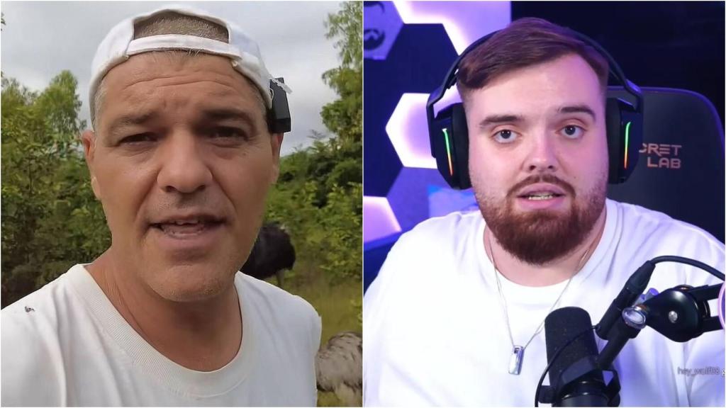 A la izquierda, Frank de la Jungla. A la derecha, el 'streamer' Ibai Llanos.