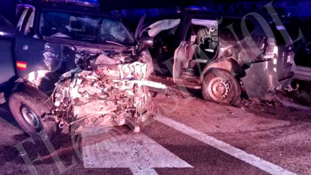 Accidente en la AP-4 en Sevilla.