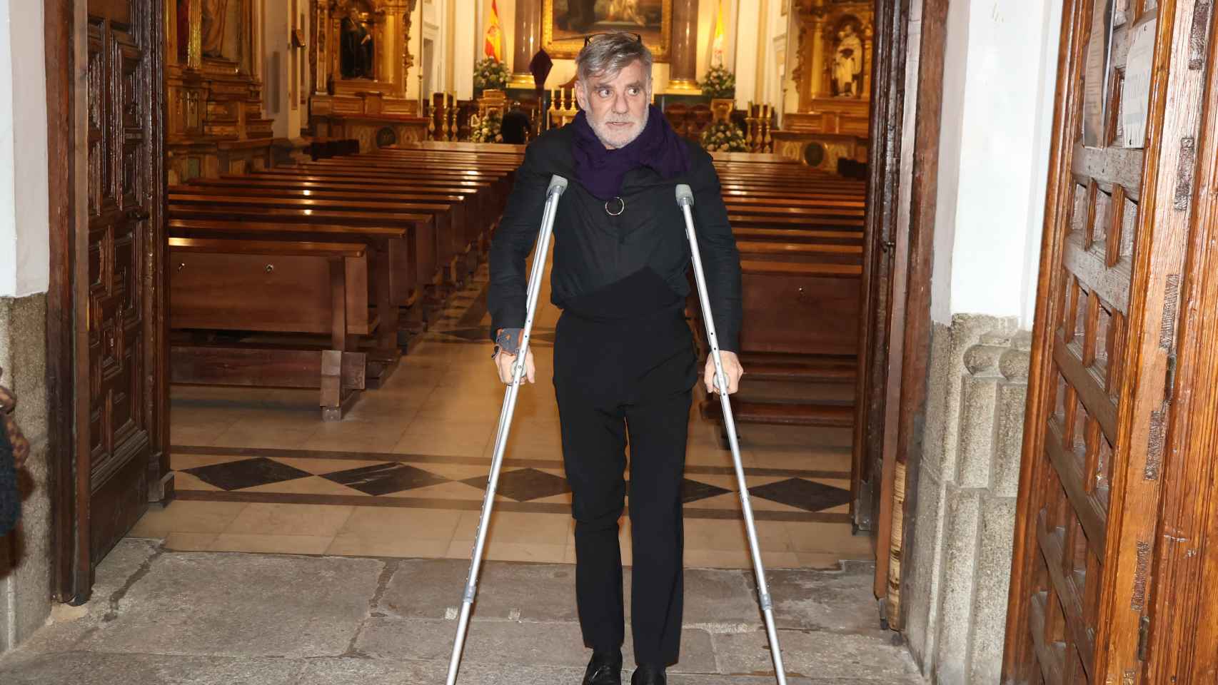Joaquín Torres, saliendo de la Iglesia, este 18 de marzo.