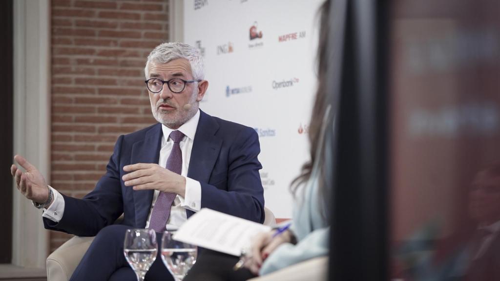 Ángel Rivera, CEO de Santander España, en un foro económico de EL ESPAÑOL.