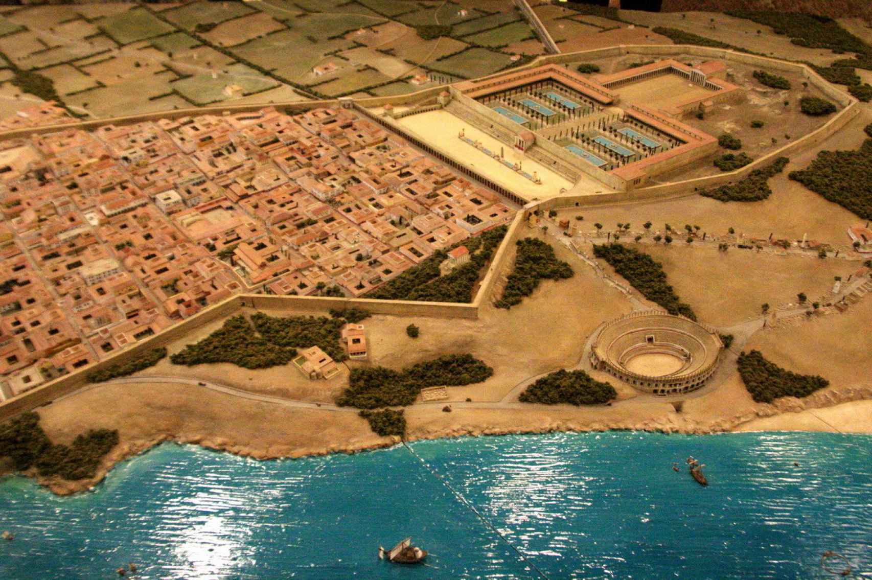 Recreación de Tarraco en época imperial.