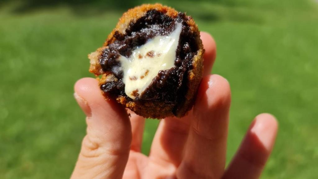 Una de las increíbles croquetas