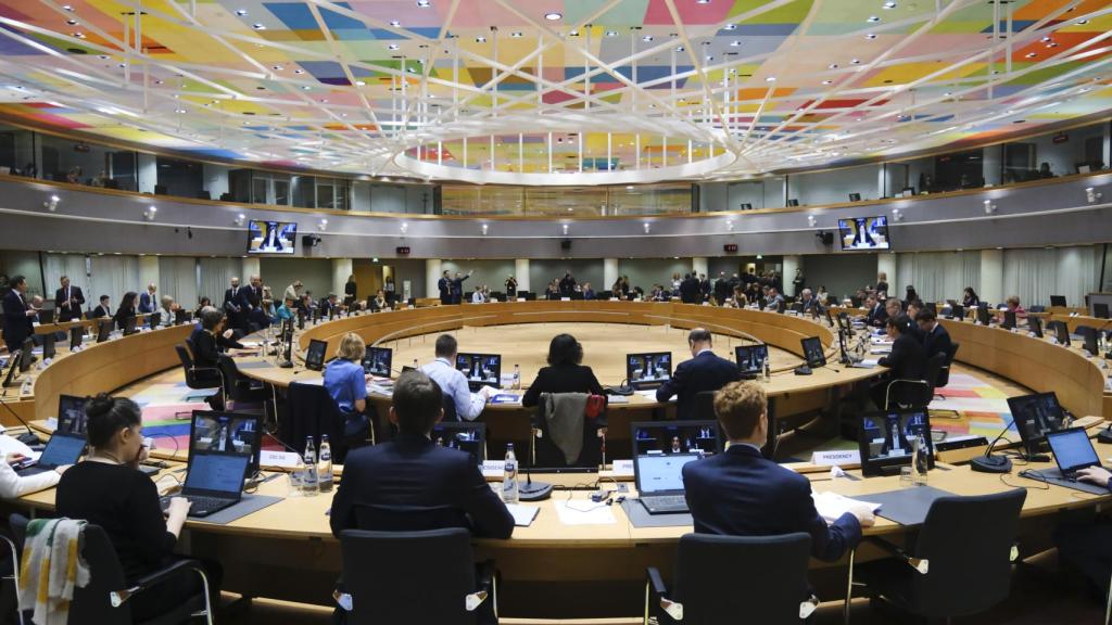 Los ministros de Asuntos Europeos de la UE, durante la reunión de este martes en Bruselas