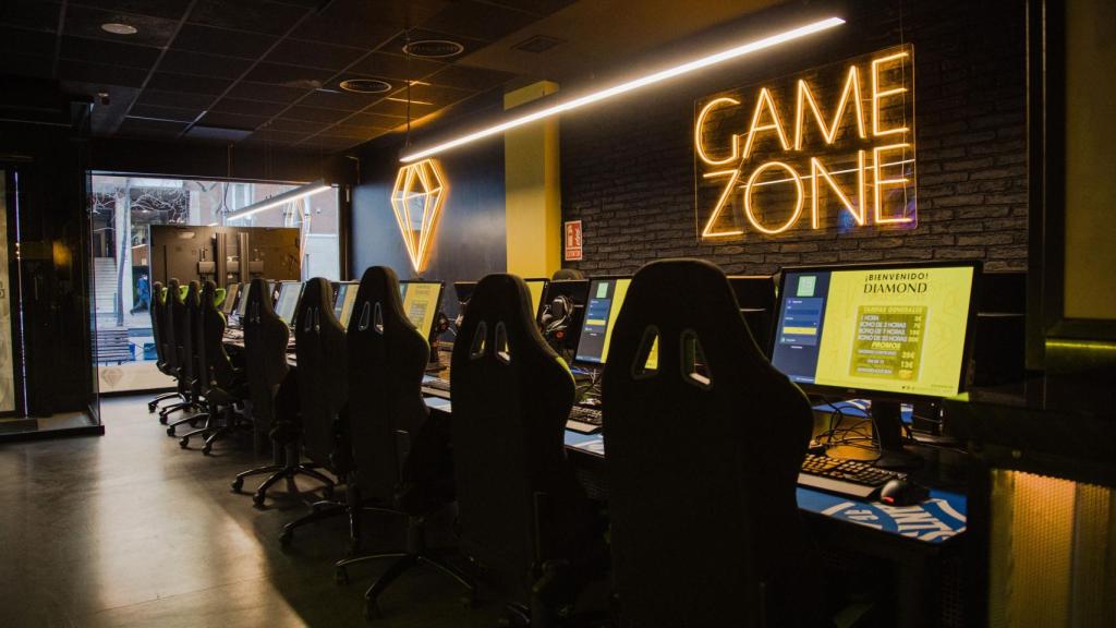 La zona de gaaming de Diamond Esports Center.
