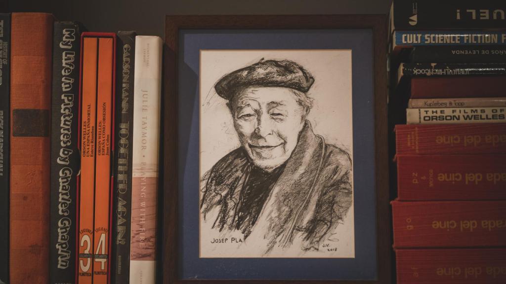 Carboncillo de Josep Pla pintado por José Sáinz de Vicuña, el gran productor de cine.