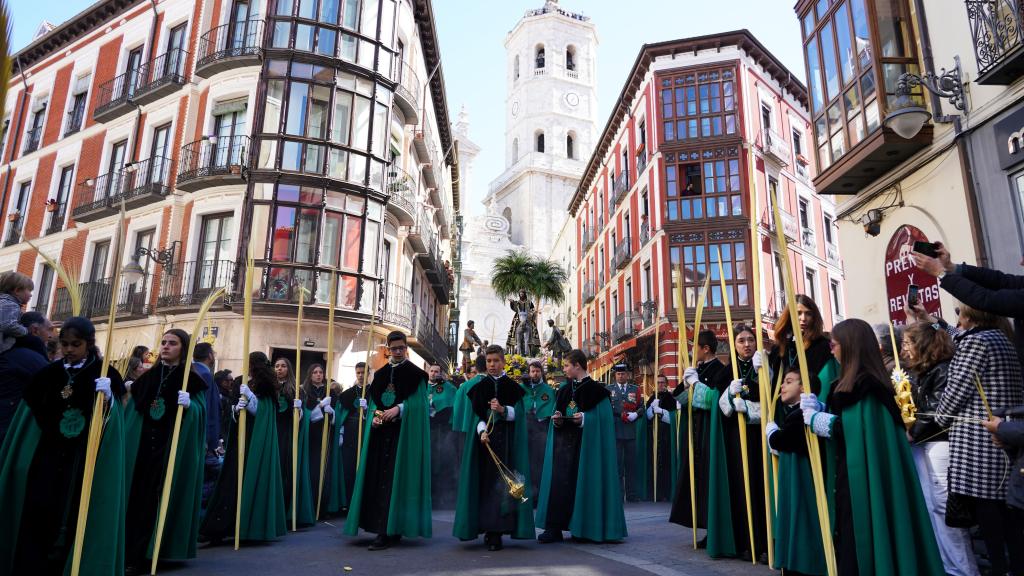 Procesión de Las Palmas del Domingo de Ramos en Valladolid