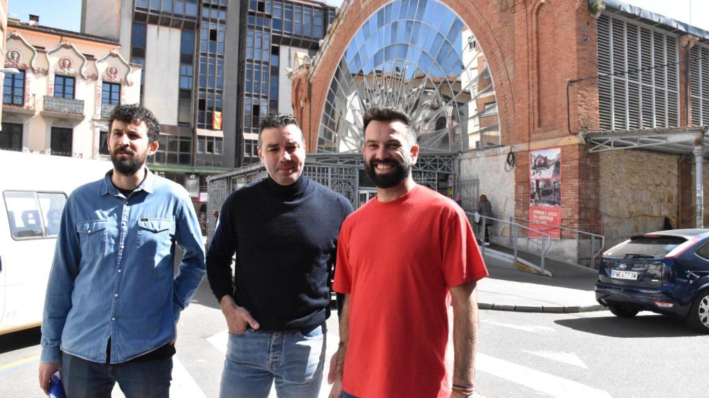 David Gago, Óscar Martín y Óscar Coscarón