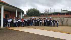 Una de las concentraciones en la cárcel de Dueñas (Palencia) la pasada semana por el asesinato de la cocinera de Tarragona