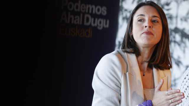 La exministra de Igualdad, Irene Montero, el pasado 9 de marzo en un acto de Podemos en San Sebastián.