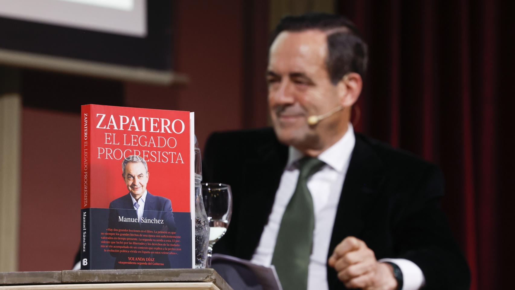 El ex presidente del Congreso, José Bono, en la presentación del libro 'Zapatero. El legado progresista'.