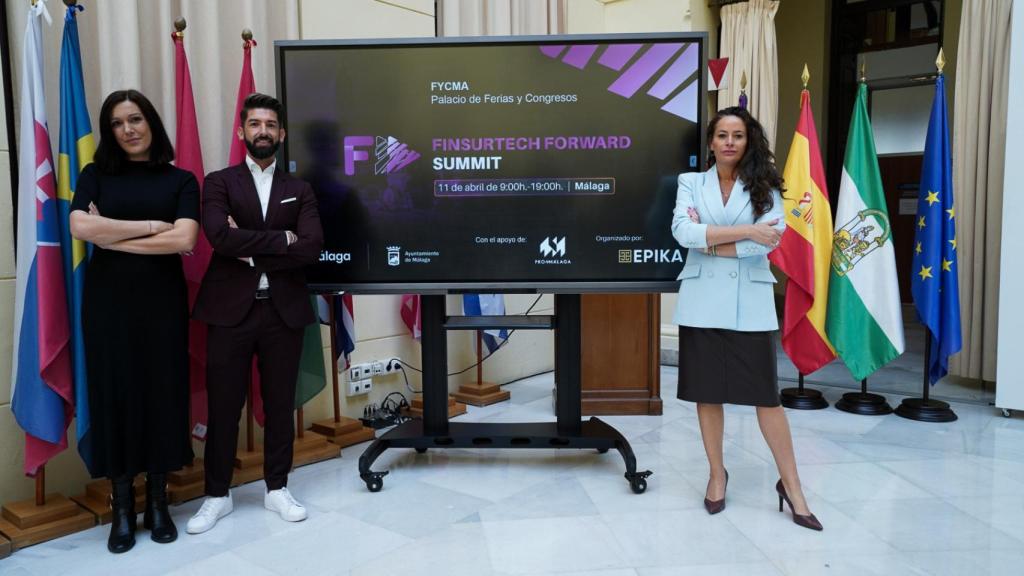 Presentación del segundo encuentro Finsurtech Forward Summit, que tendrá lugar en Málaga.