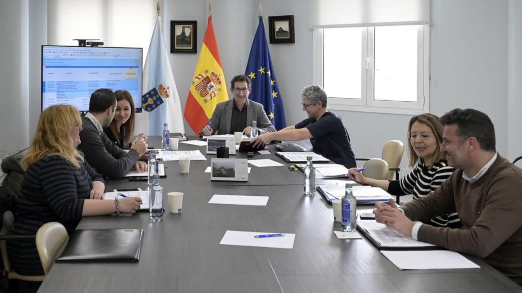 Reunión del jurado en la III edición de los Premios do Deporte Diputación de A Coruña.