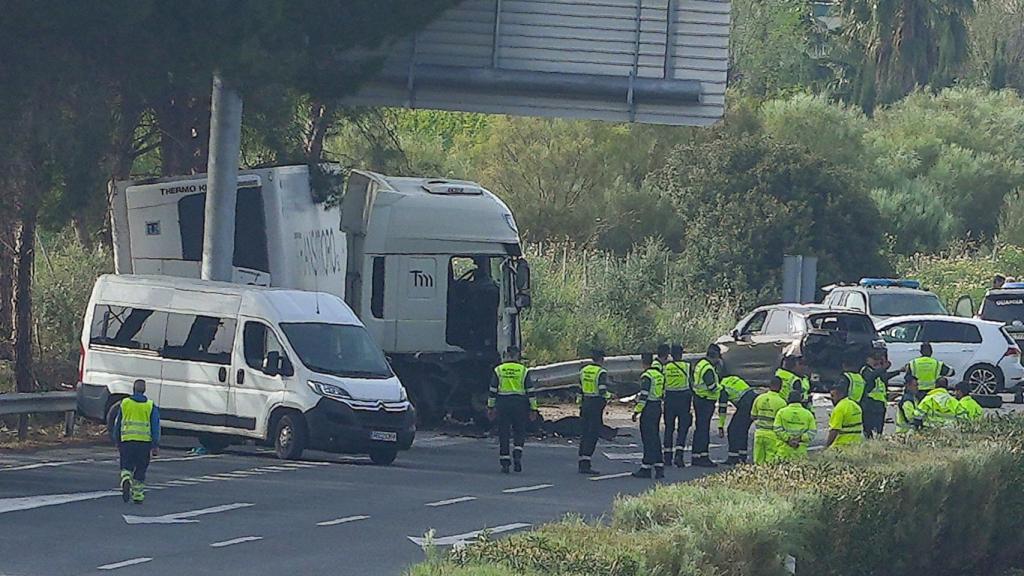 La capilla ardiente de los dos guardias civiles muertos en el accidente de Los Palacios, este miércoles en Logroño