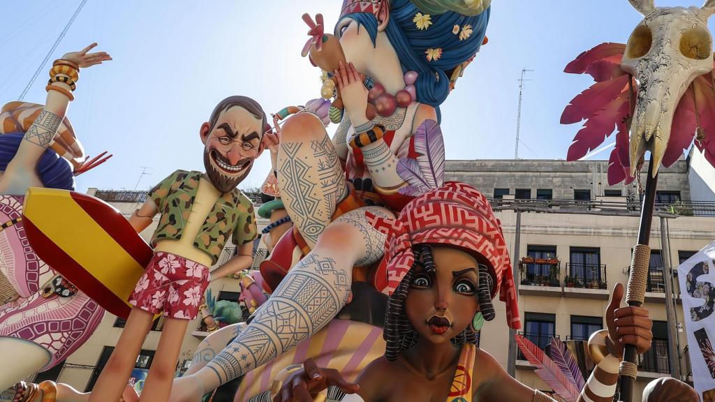 Imagen de una de las fallas de 2024 en Valencia.