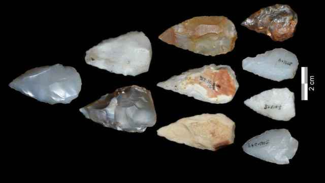 Puntas de proyectil del yacimiento arqueológico de la Edad de Piedra Media, Shinfa-Metema 1.