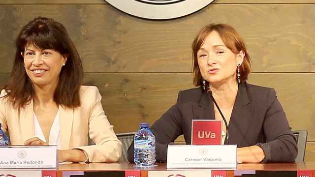 Ana Redondo junto a Carmen Vaquero en la presentación de Universijazz  2019
