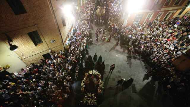 Imagen del Via Crucis Procesional en la Semana Santa de Valladolid.