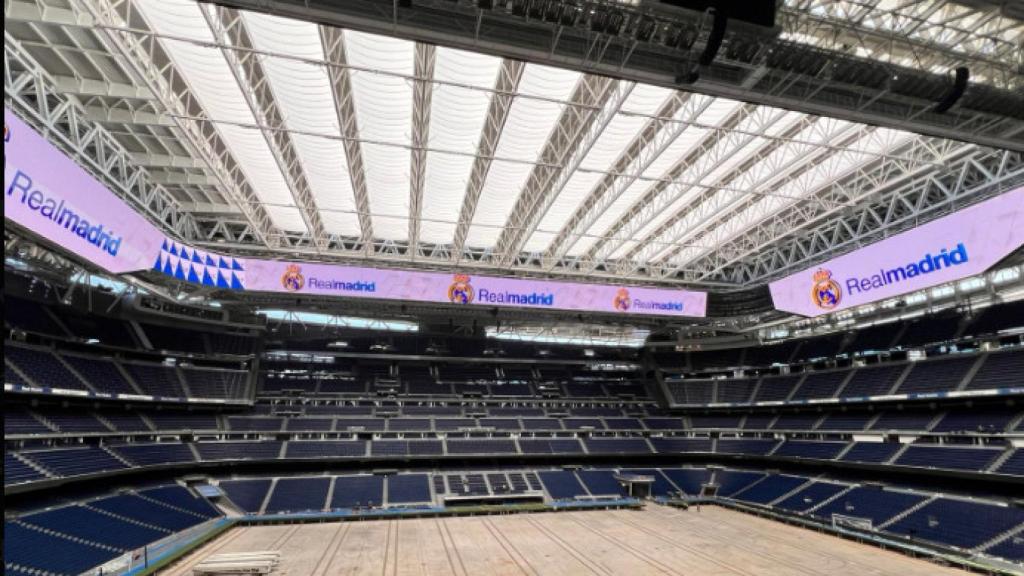 Videomarcador del Santiago Bernabéu.