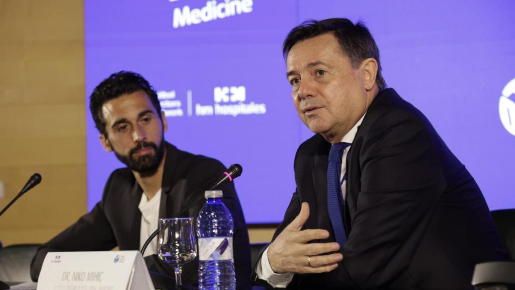 Álvaro Arbeloa y Niko Mihic.