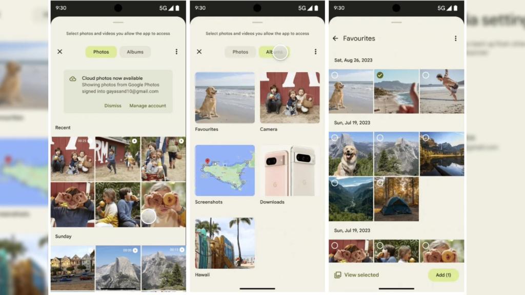 La nueva opción del selector de fotos de Android