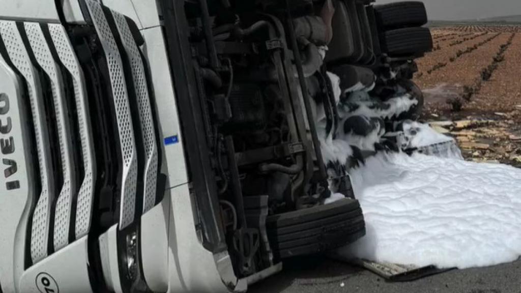 Accidente en Campo de Criptana. Foto: SCIS Ciudad Real.