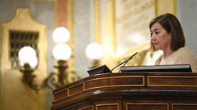 La presidenta del Congreso, Francina Armengol, este martes durante un pleno.