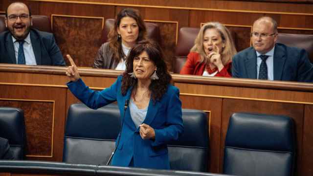 La ministra de Igualdad, Ana Redondo, este miércoles durante la sesión de control al Gobierno en el Congreso.
