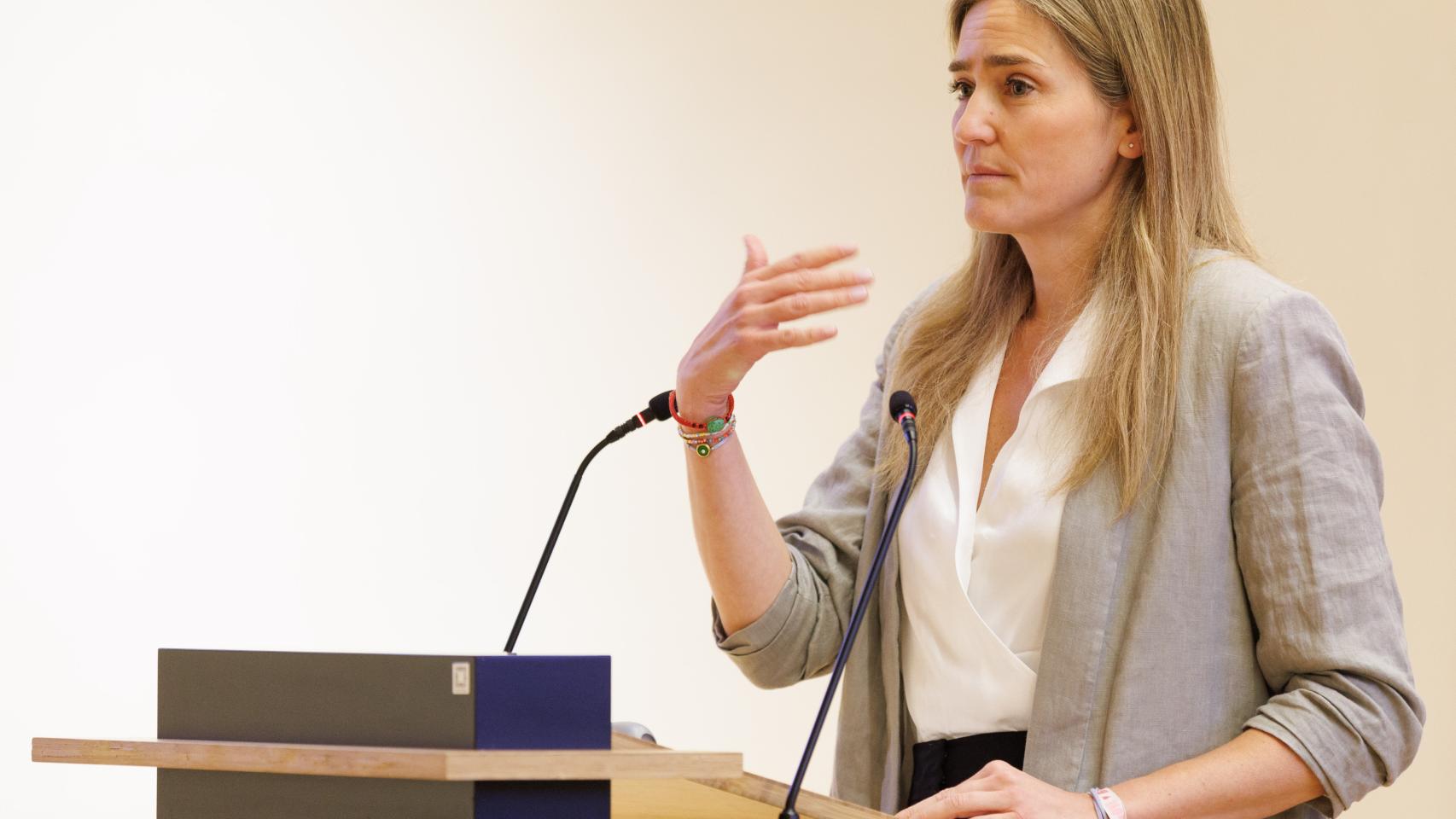 La secretaria de Estado de Energía, Sara Aagesen, interviene durante una jornada  de Enerclub.