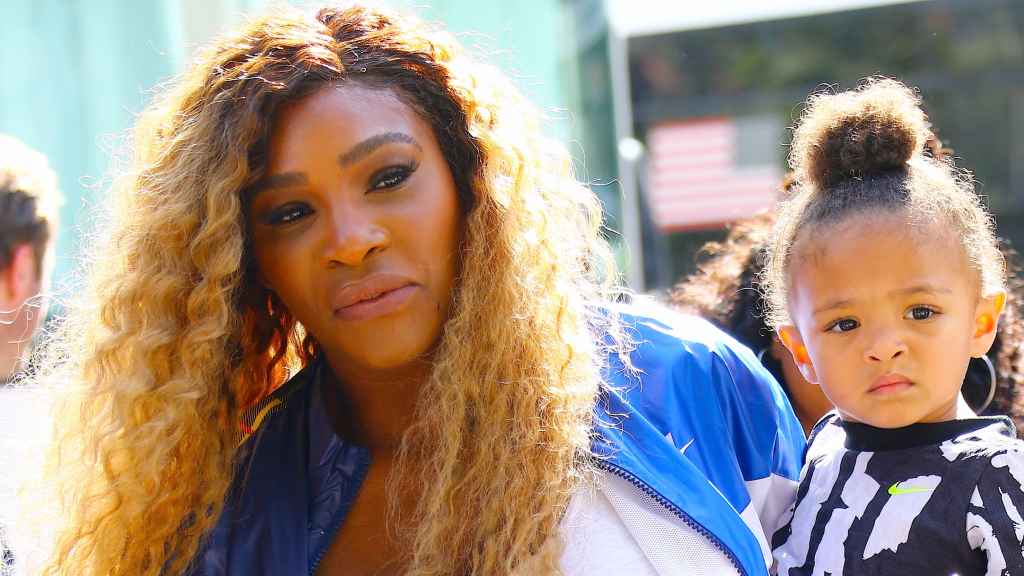 Serena Williams con su hija Olympia.