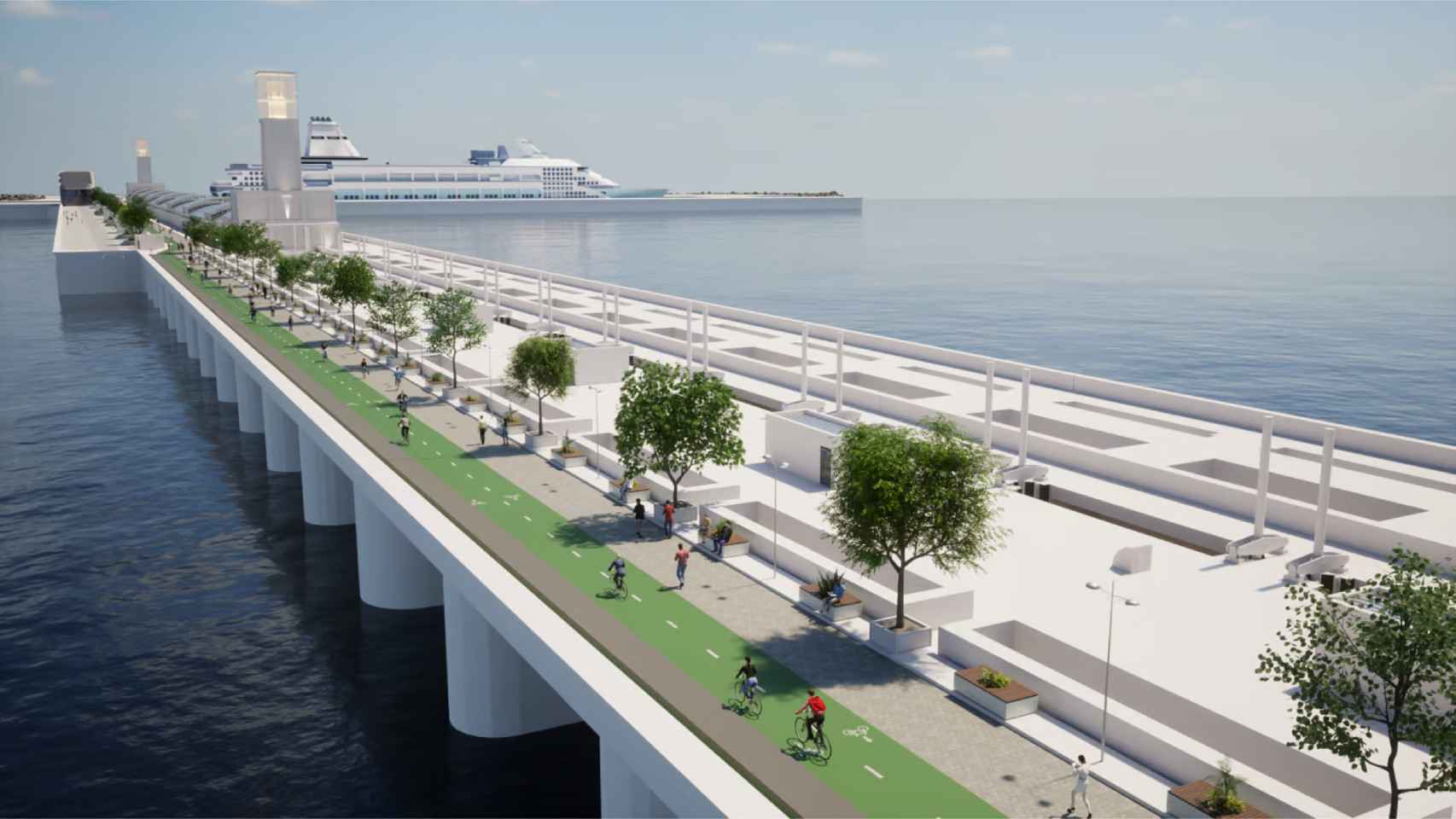 El proyecto de Mersey Tidal Power también serviría para establecer una ruta peatonal y ciclista
