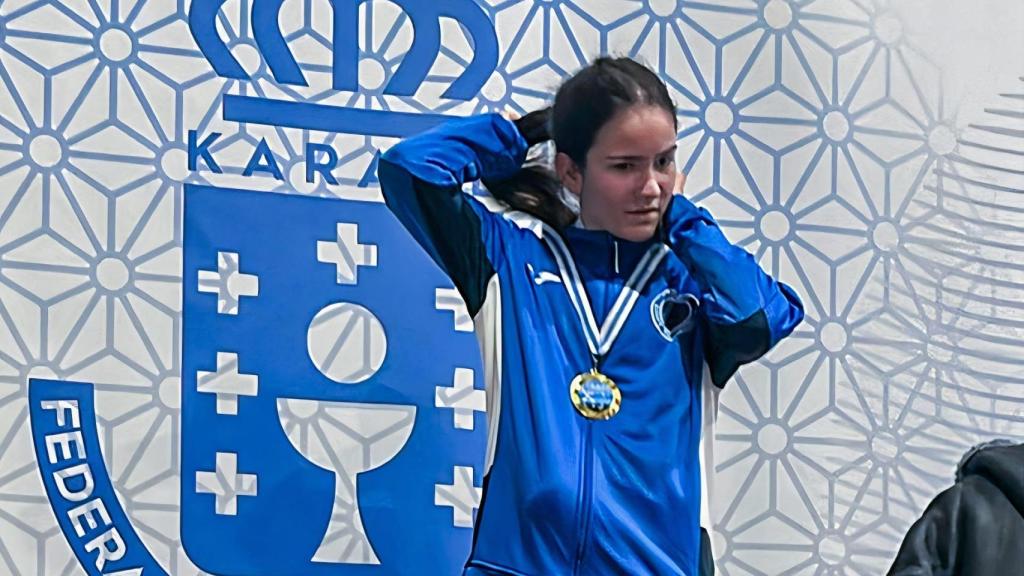 Daniela García Rey, campeona juvenil de kárate.