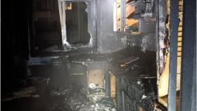 Los Bomberos de Ferrol sofocaron un incendio en Esteiro la pasada noche