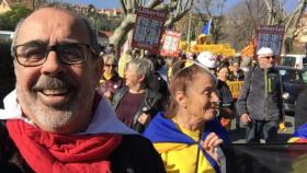 Nicolas Garcia, en una manifestación a favor de los líderes de 'procés' en 2019