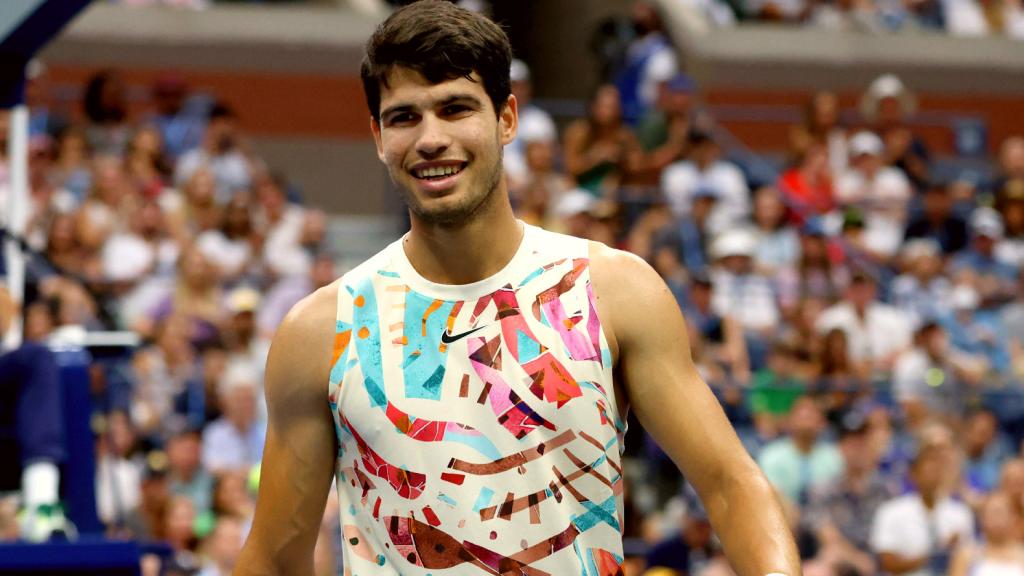 El tenista Carlos Alcaraz durante la 2023 Open Championship, en Nueva York.