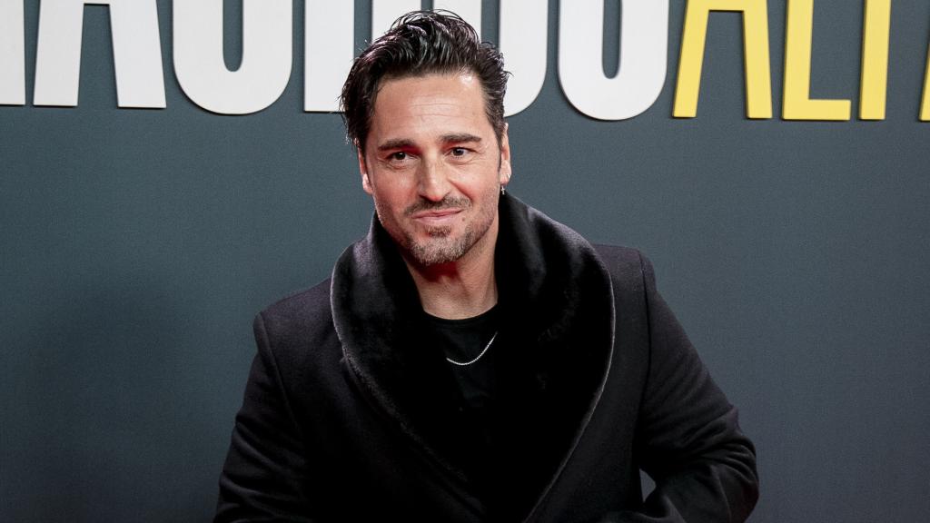 David Bustamante en el estreno de 'Machos alfa'.