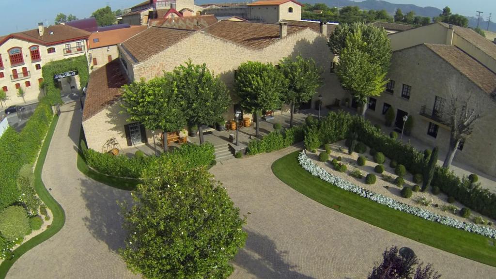 La bodega desde el aire.