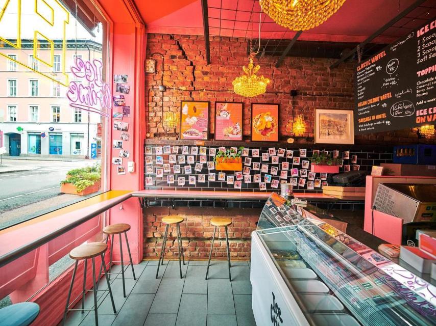 El interior del local.