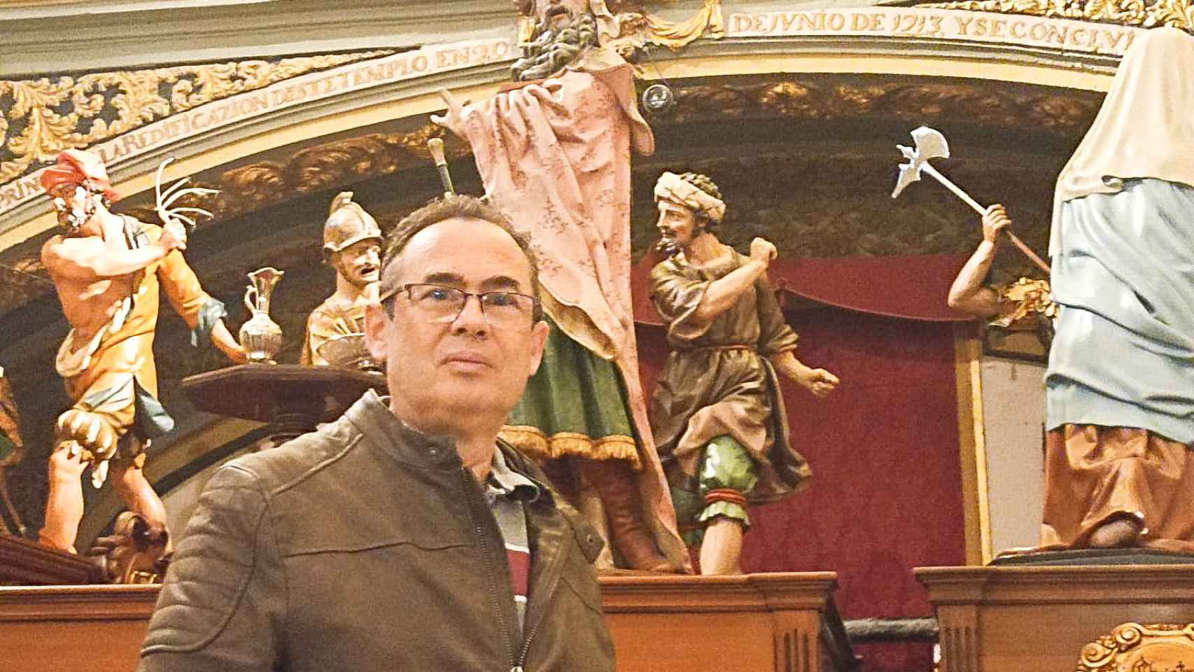 Francisco Ballesteros , presidente de la Cofradía de la Vera Cruz de Salamanca