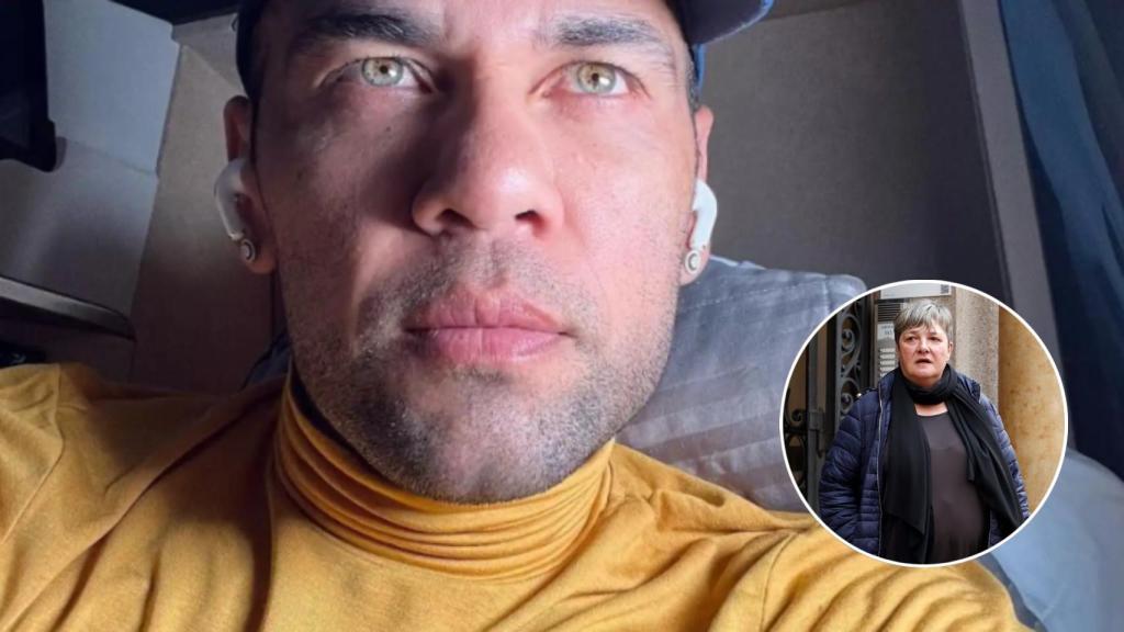 Dani Alves y la abogada de la denunciante en un fotomontaje